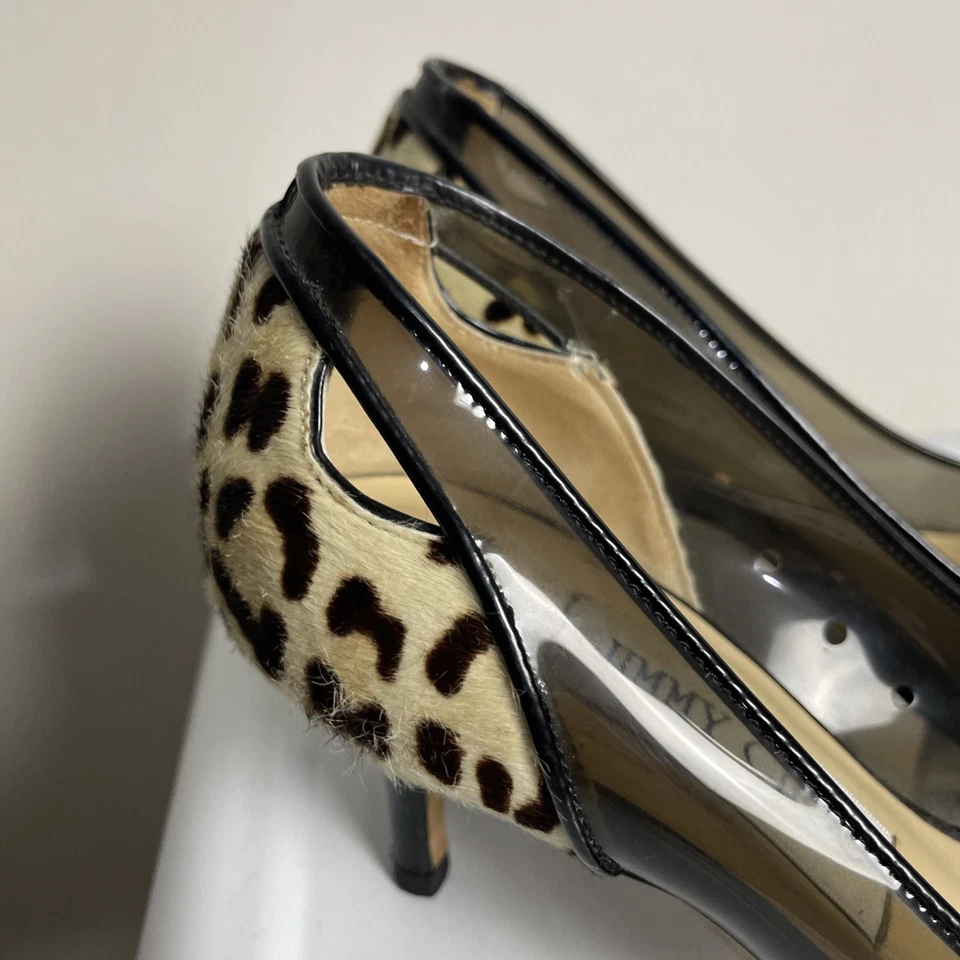 Jimmy Choo 112 Bewley Pony Hair Slip On Pumps Size 35 With Box Re-soled - image 4 of 4