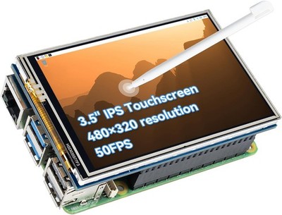 SunFounder 3,5 Zoll 480×320 IPS Touchscreen LCD SPI Display Monitor mit Stylus 