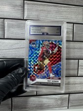 Panini Mosaic Trey Sermon Rookie Blue Reactive #255 NFL Debut 49ers Flawless