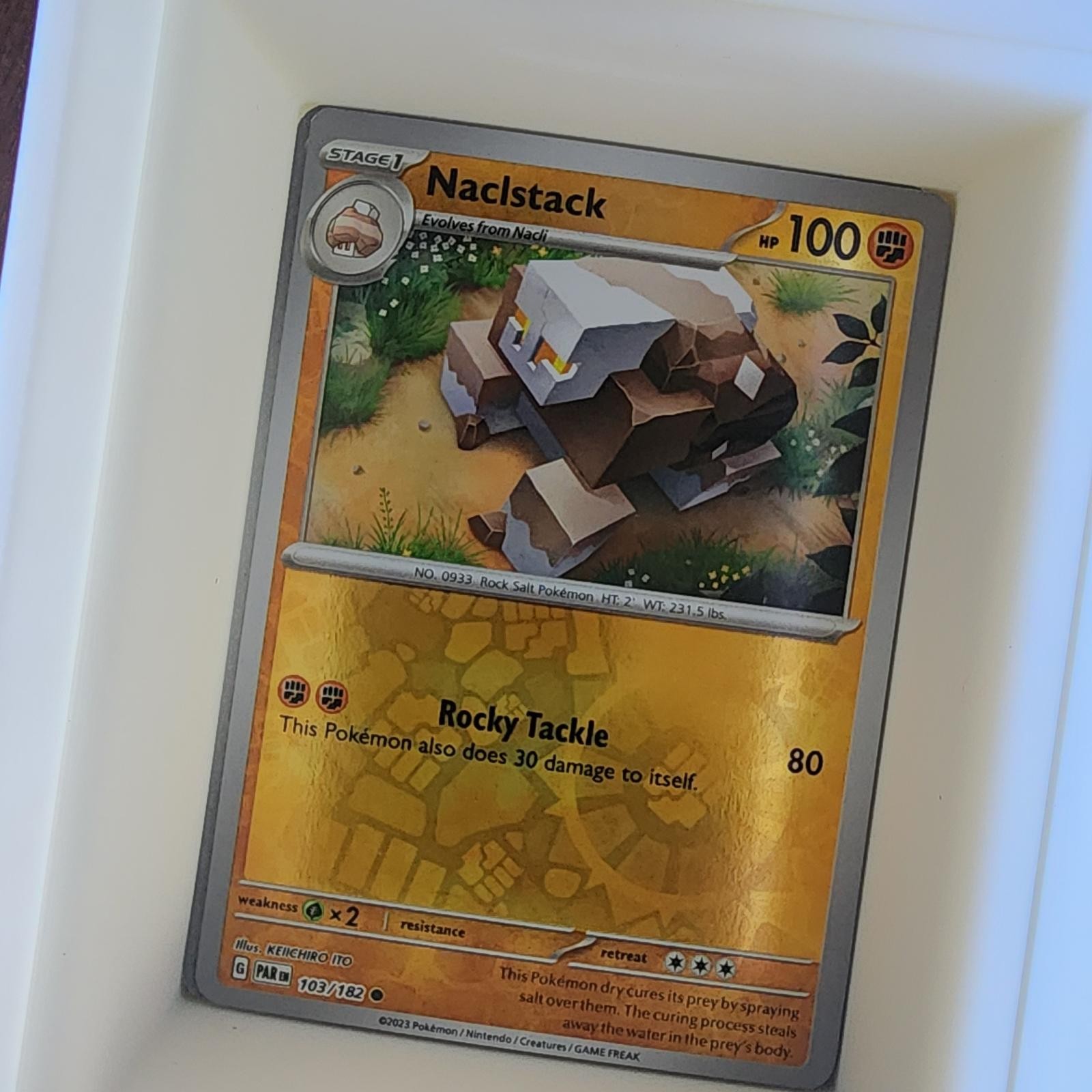 Naclstack 103/182 Near Mint Reverse Holo Paradox Rift Pokemon Common