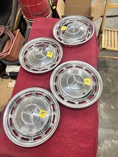 Set Of 4 Vintage Oem Mercedes Benz 14 Chrome Hubcaps W Clips- Rim Wheel Covers Set Of 4 Vintage Oem Mercedes Benz 14 Chrome Hubcaps W Clips- Rim Wheel Covers