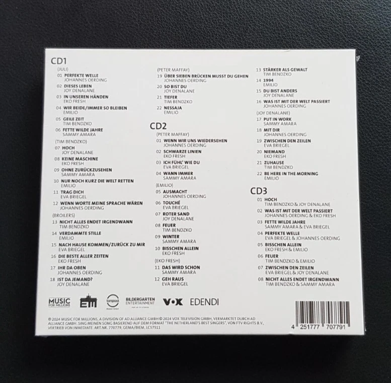 Sing meinen Song - Das Tauschkonzert Vol.11 Deluxe - (CD) NEU Johannes Oerding - Bild 2 von 2