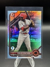 2022 Bowman Draft 1st Edition #BD-199 Yerlin Confidan Sky Blue