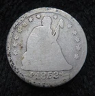 1853-O Seated Liberty Quarter * Arrows at Date & Rays * 5950