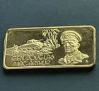 General Douglas MacArthur 1 oz 999 Fine Silver Vintage Bar Hamilton Mint 24k EGP
