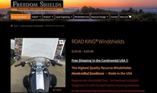 Freedom Windschild für Harley Davidson Road King 20"