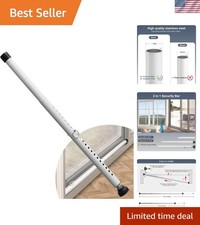 Sliding Door Security Bar, 17.7-50.5inch Heavy Duty Adjustable Sliding Patio ...