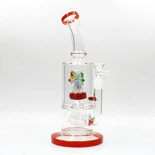 11'' Hookah Glass Smoking Tobacco Water pipes Matrix Perc Bong Joint 14mm bowls