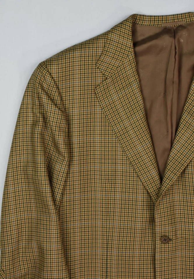 Kiton Mens 100% Cashmere Check Sport Coat Blazer Jacket 48 R Mint - Image 3 of 4