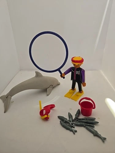 Playmobil 3649 Dolphin Trainer Set Vintage