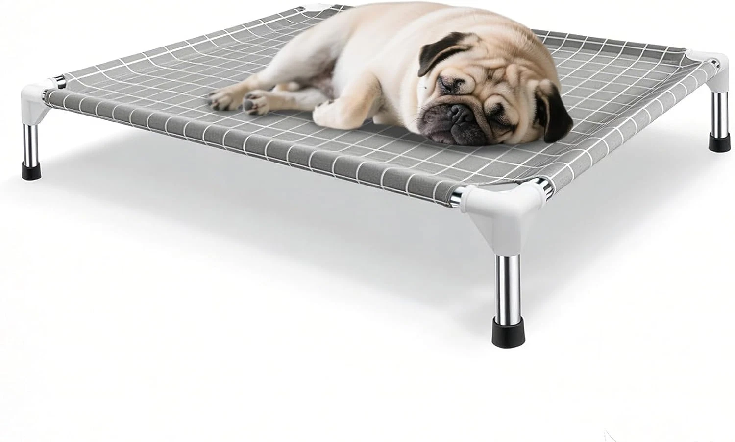 Elevated Dog Bed Pet Cot - Dog Cots Beds for Medium Dogs | Detachable Raised Cat