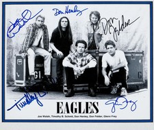 THE EAGLES BAND 8.5X11 SIGNED PHOTO AUTOGRAPH ALL SIGNATURES POSTER REPRINT