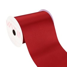4 Inch x 22 Yard Red Satin Solid Ribbon For Grand Opening Ceremony Decoration