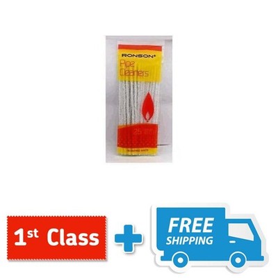 5 X 50 RONSON PFEIFE EXTRA LANG WEISS PFEIFENREINIGER NATUREL BAUMWOLLE BLEICHE WEISS