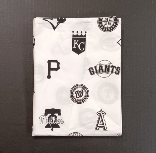 Pottery Barn MLB Baseball Team Logos Pillowcase Standard Cotton Teen Bedding