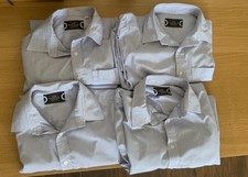 Schoolblazer,Royal Hospital School, 4 Long sleeve blue pin striped shirts, 14.5?