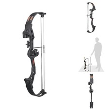 Bear Archery Brave Compound Youth Bow Set Right Handed Ages 8-12 25lb 19.5"