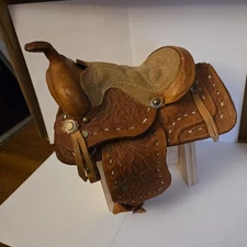 Vintage Artisan Miniature Leather Saddle Salesman Sample - Excellent Condition!!