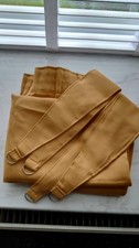Brand New Pencil Pleat Thermal Blackout Curtains In Yellow With Ties/46x54 Inch