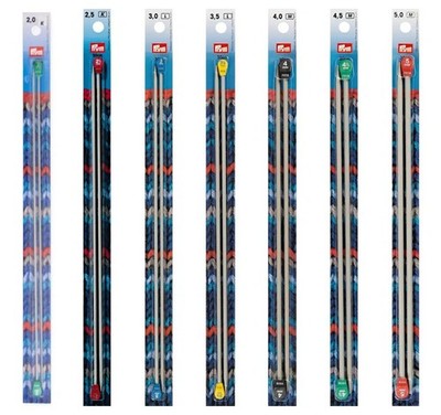 Prym Jackenstricknadel Alu 30cm (2,00mm bis 5,00mm / Aluminium)