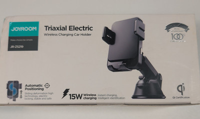JOYROOM JR-ZS219 Black Triaxial Wireless Charging Phone Holder New Sealed
