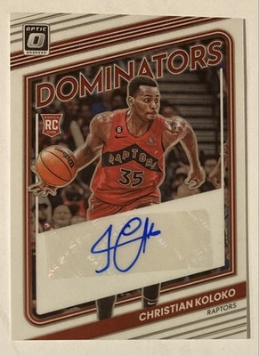 2022-23 Donruss Optic - Dominators Signatures Christian Koloko #RDS-CKK /99 (RC)