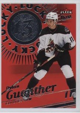 2025-26 Upper Deck Fleer Ultra Lucky 13 Red Achievement /199 Dylan Guenther 6kv