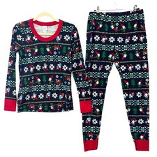 Hanna Andersson Womens Christmas Pajamas Set Holiday Loungewear Organic Cotton M