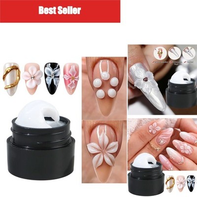 Pearl White 3D Sculpting Gel 5ml Nail Art Carving Extension Gel