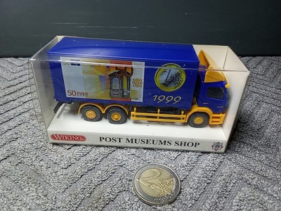 XX984 Wiking H0 1:87 Mercedes Benz Atego Wechselkoffer Lkw Euro Werbemodell 1999