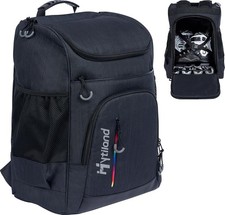 Roller Skate Bag Multi-Compartment Ice Skating Backpack Adjustable Straps Figure