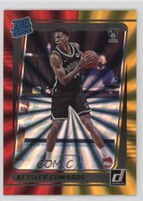 2021 Panini Donruss Rated Rookie Holo Red & Gold Laser Kessler Edwards #204 fm0