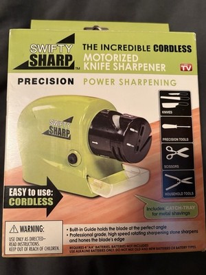 Swifty Sharp~ CORDLESS MOTORIZED KNIFE SHARPENER  Original Box ~ As Seen On TV