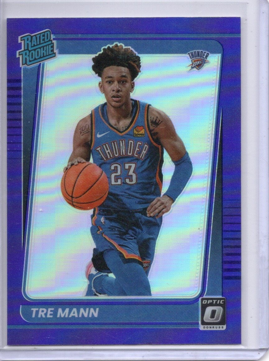 2021-22 Donruss Optic #168 Tre Mann Purple