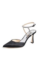 Badgley Mischka Women's Kamilah Pump 7, Black Satin