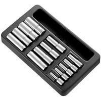 "Facom– Kunststoffmodul Mit 3/8\" & 1/2\" SteckschlüSseln, 6-Kant, Lang – 13-Tlg."