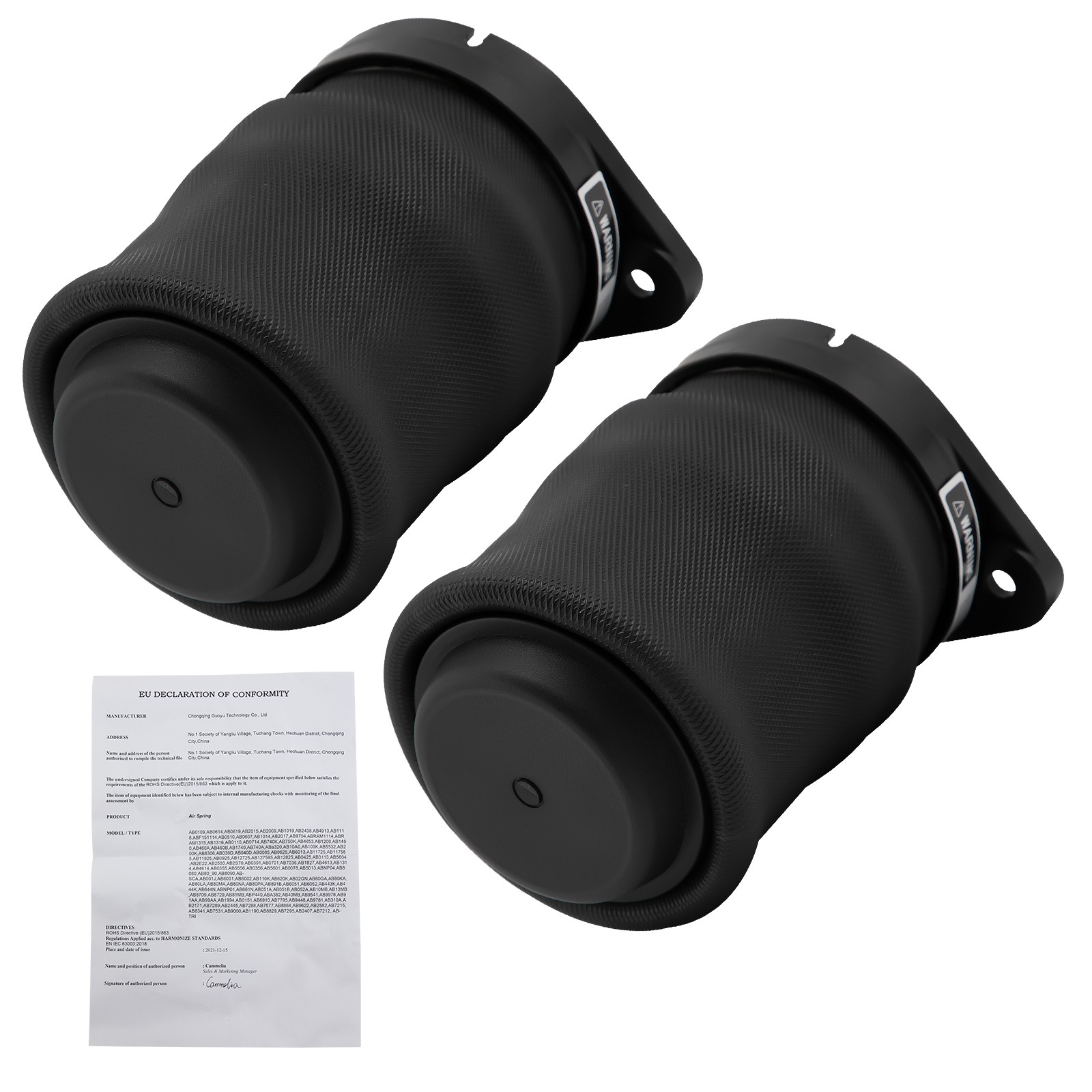 ⭐⭐⭐⭐⭐ 2x Rear Air Suspension Spring Bag For Mercedes VClass Vito W638