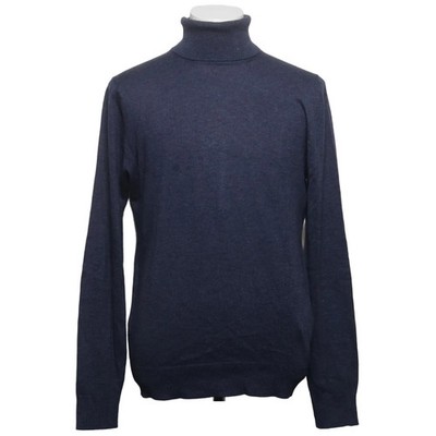 Real Cashmere, Rollkragenpullover, Größe: 50, Blau, Kaschmir/Seide/Wolle #KhC
