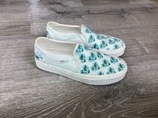 Vans Womens Size 5.5 Asher Eco Positivity Multi/Off-White Slip On Skate Shoes
