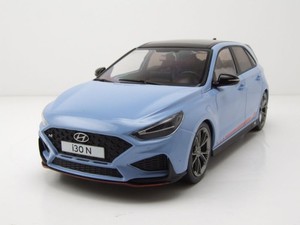 Modèle réduit Hyundai I30 N, Bleu De L'enfer , 2021 1/18 | Mcg