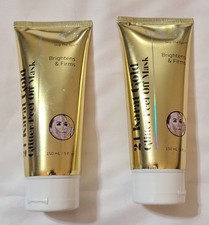 Two Pack 24k Gold Slip The Spa Glitter Peel Off Mask Brightens Firms Skincare
