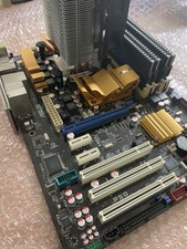 ASUS P5Q Socket 775 Motherboard Intel Core 2 E8500 CPU + Corsair 4GB RAM + FAN