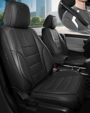 Car Seat Covers Full Set - Faux Leather, Waterproof, Fit for 5 Seats SUV/Tr