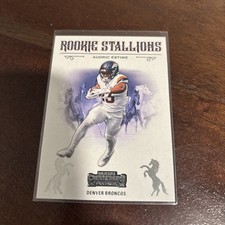 2024 Panini Contenders #22 Audric Estime Rookie Stallions