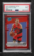 2020-21 Donruss Optic Rated Rookie Red Prizm 70/99 Malachi Flynn PSA 9 MINT n0c