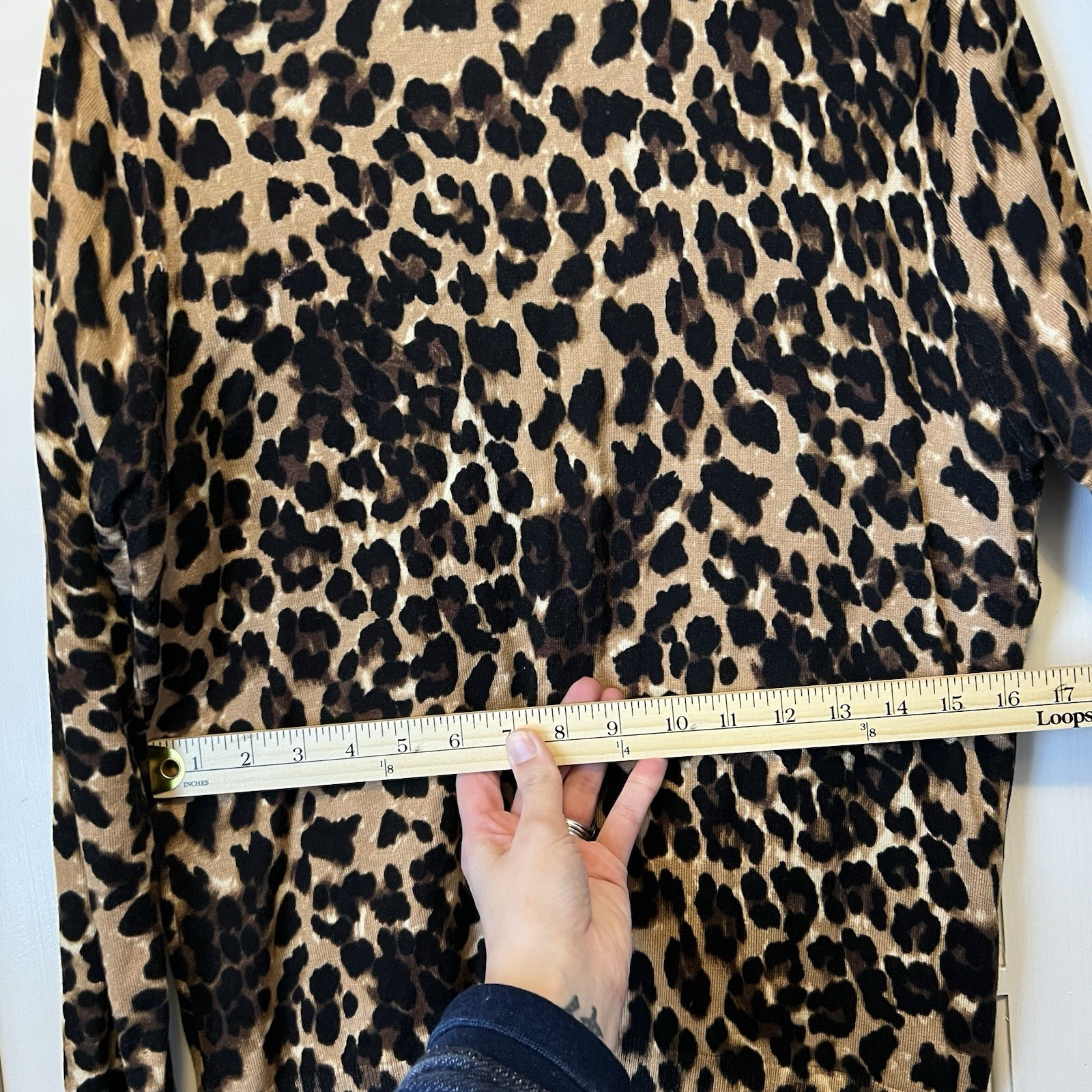 Women's Large Grace Elements  Leopard Print Cardi… - image 17