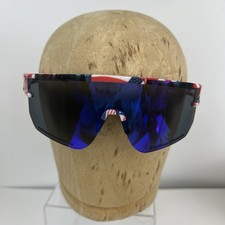 Mens Womens American Flag USA Red White Blue Sports Sunglasses