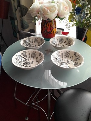 RIDGEWAY POTTERIES PARISIENNE HOCHSEITIGES DESSERTGESCHIRR NEUWERTIG SELTEN