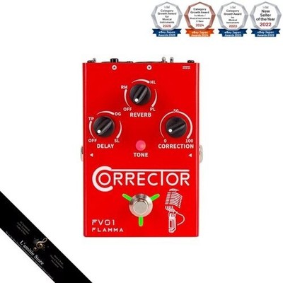 FLAMMA FV01 Vocal Pitch Correction Pedal with Delay and Reverb - Mikrofon