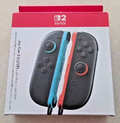 Authentic Nintendo Switch 2 Joy-Con L/R Light Blue/Red BRAND NEW SEALED